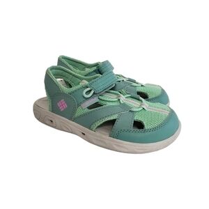 Columbia Tech Sun Omni Grip Child's Shoes Size 12 Green Outdoor Pre-owned‎